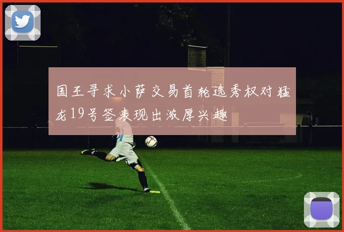 国王寻求小萨交易首轮选秀权对猛龙19号签表现出浓厚兴趣